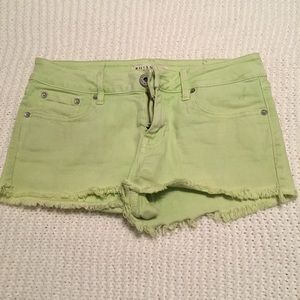 Bullhead Lime Green Shorts